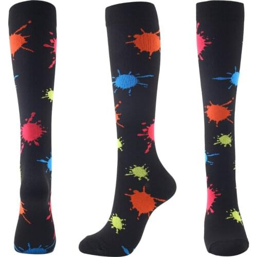 1 Pair Sports Compression Socks For varicose veins Running Hiking Basketball Soccer Footwear Varicose Veins Muscle High Stocking