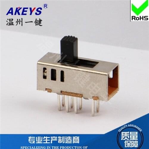 10 Pcs SS-23D23 (2P3T) toggle switch 3 files No fixed feet 8 feet vertical