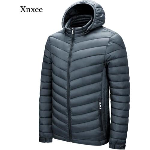 2021 Men Hooded Warm Jacket Winter Brand Casual New Fashion Thick Windproof Parker Coats Autumn Windproof Hat Parker Jackets