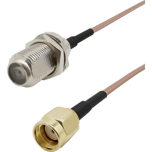 F Female Socket to RP SMA Male Plug RF Coaxial RG316 Cable Pigtail RP SMA-F Adapter Wire Connector Extension Cord