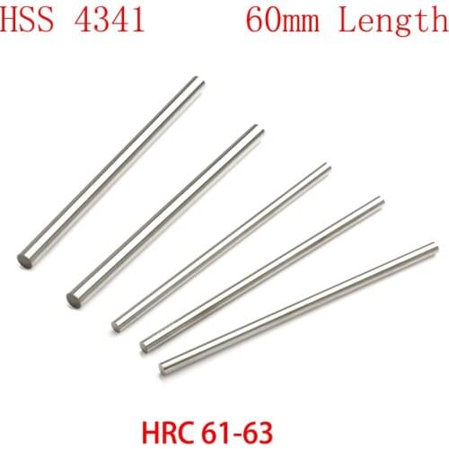 8.5mm 9mm 9.5mm OD 60mm Length HSS HRC61-HRC63 Cylinder Jobber Drill Bit Boring Out Round CNC Cutting Turning Lathe Tool Bar Rod