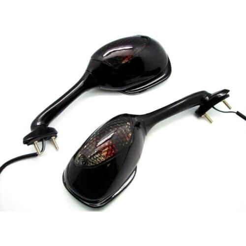 Brand new High quality Black Turn light Motorcycle Rear Mirrors For GSXR600-750 06-08