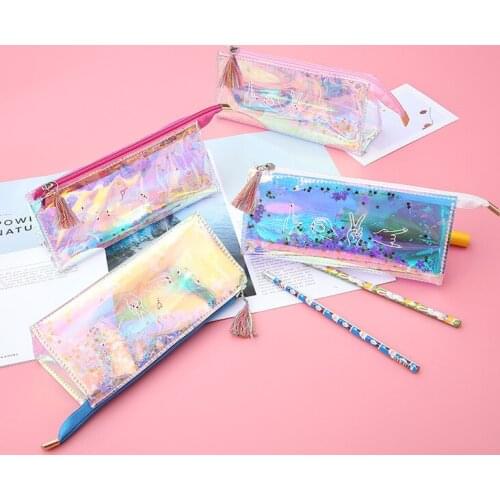 Sequin pen bag fashion cute fashion pencil bag creative pencil bag storage cosmetic bag stationery bag