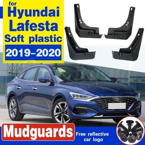Car Mudflaps For Hyundai Lafesta 2019-2020 Fender Mud Flaps Splash Guards Mudguards Car Front Rearwheel Accessories Soft plastic
