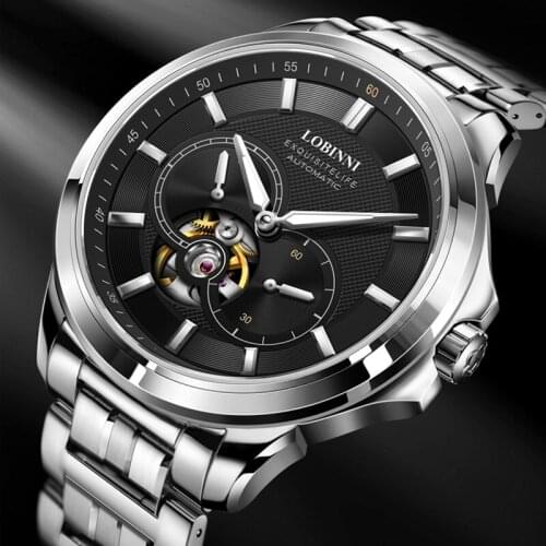 Switzerland LOBINNI Men‘s Watches Luxury Brand Japan MIYOTA Automatic Mechanical Movement Watch Men Sapphire Waterproof L5008M