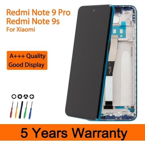 A+++ Premium Screen For Xiaomi Redmi Note 9S Display Lcd Touch Screen Replaceme For Xiaomi Redmi Note 9 PRO LCD Display