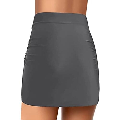 Women Bikini Bottom Tankini Swim Skirt Short Tulip Hem Beach Skirt Plus Size Swimwear Sexy Bathing Suits купальник женский g4