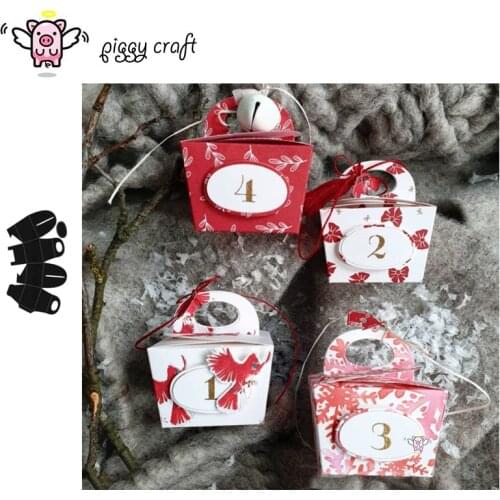 Piggy Craft metal cutting dies cut die mold 3D Handle gift box Scrapbook paper craft knife mould blade punch stencils dies