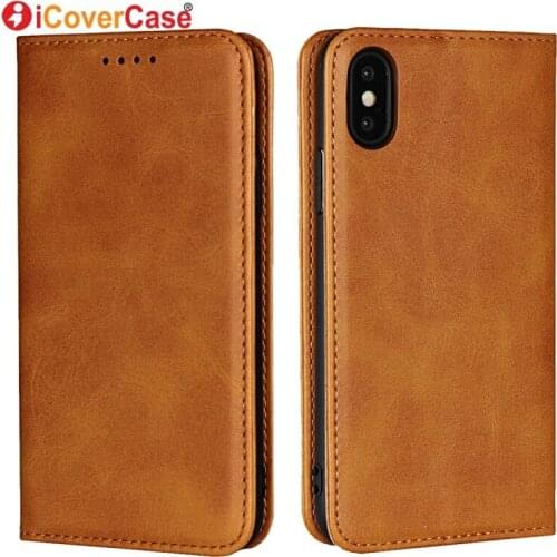 ICoverCase Magnetic Leather Wallet For Apple iPhone XS Max Flip Case Luxury Phone Accessories For iPhone X XR Cover Coque Funda