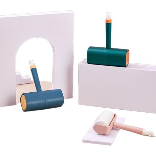 Square color contrast hair remover household hair remover pet hair remover tear off roller brush pet hair remover roller