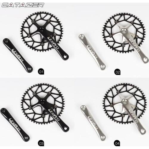 Litepro Hollow BMX Folding Bicycle 170mm Crankset Ultralight 130 BCD 50T 52T 54T 56T 58T Bicycle Chain Wheel Chainring