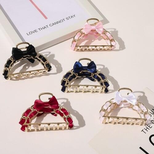 Metal Clip Girls Hairclip Showering Hair Clip Elegant Hair Clip South Korea Style Back Of The Head Headpiece Female Hairpins