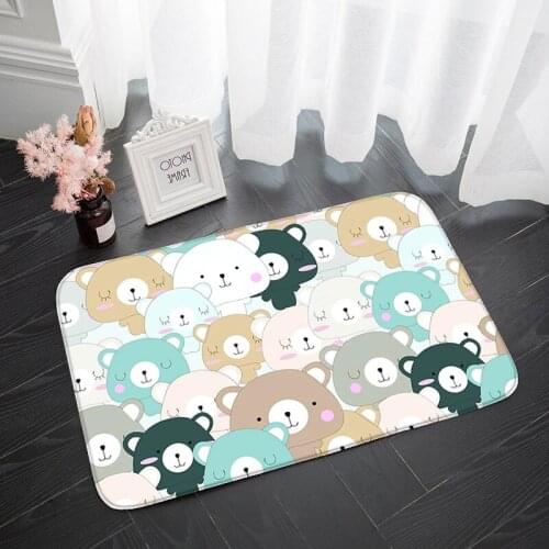 New Style Cute Animal Modern Bedroom Carpet Entrance Doormat Living Room Bedside Mat Home Balcony Hallway Non-Slip Decora Rugs