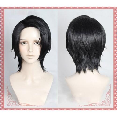 Otsukotsu Yuta Wigs Black Jujutsu Kaisen Short Heat Resistant Hair Synthetic Anime Cosplay Wig + Wig Cap