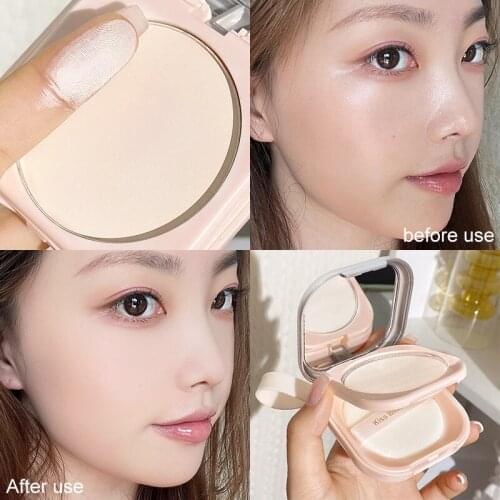 Long Lasting Makeup Face Powder Foundation Compact Powder Pressed Powder Natural Face Powder Mineral Foundations Full Coverage