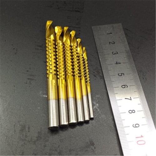 Titanium Coated HSS Woodworking Drill Bit Carpenter Hole Grooving Saw Drill Bit Cutting Slot Sawtooth Bit