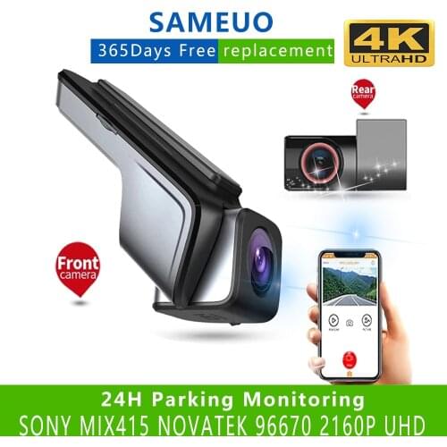 Sameuo U1000Pro Dash Cam 4K Rear View WIFI Auto Dashcam For Car Camera UHD 2160P Video Recorder Reverse Dvr 24H Parking Monitor
