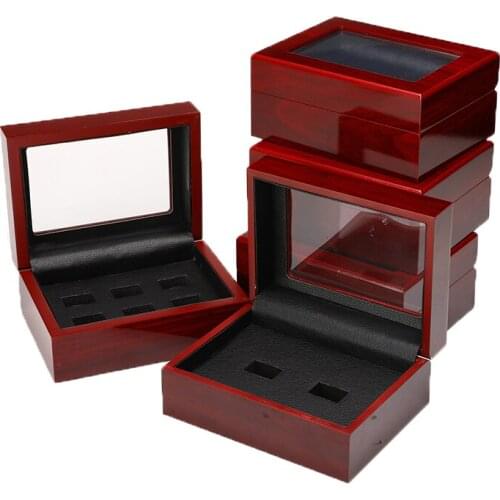 3Holes Vintage Jewelry Box Case Wooden Jewelry Package Display Jewelry Organizer Ring Box Holder шкатулка для украшений