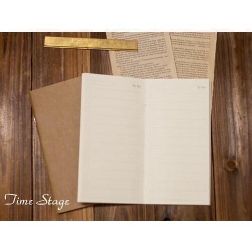 Travelers' notebook tn core refill book midori standard type To Do time management