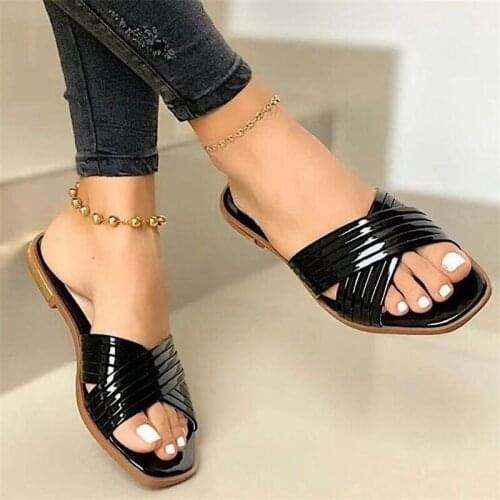 Large size womens slippers 2021 summer new casual women platform sandals fashion flat womens shoes slippers sandalias sandal
