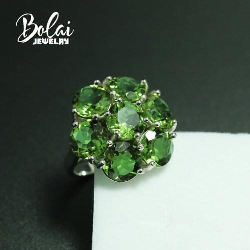 14ct Big Flower Zultanite Ring color changing created diaspore jewelry 925 sterling silver for women in party bolai jewelry