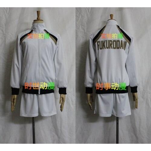 2016 Anime Haikyuu!! Hakuto Kotarou Unisex Long Sleeve Uniforms Cosplay Jersey Coat Costume New Overcoat+Pant