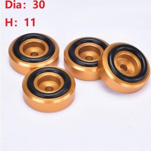 30*11 Audio Full Aluminum Alloy Machine Foot Amplifier Machine Foot Sound Box Shock Absorption