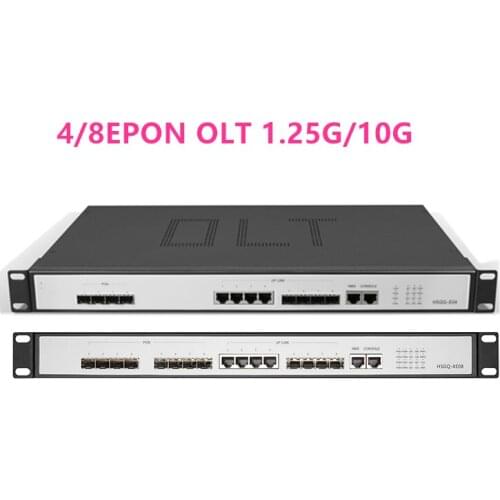 4/8EPON OLT 4/8 PON port OLT GEPON 4 SFP Open software 1.25G/10G SC WEB management 4pon SFP PX20+ PX20++ PX20+++ Open software