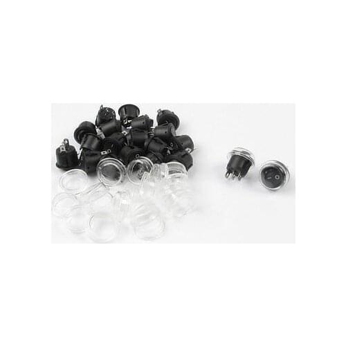 Free shipping!5A 250VAC 10A 125VAC 3 Pin SPDT Waterproof Snap in Boat Rocker Switch 20 PCS