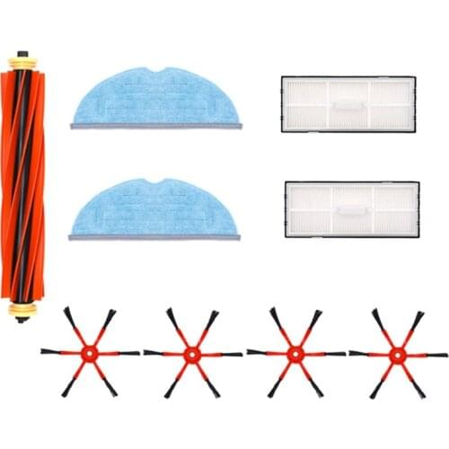 Promotion!9 Pcs Replacement Parts For Xiaomi T7 T7S Washable Filter Mop Sweeping Brush Accessories Household Cleaning Tools