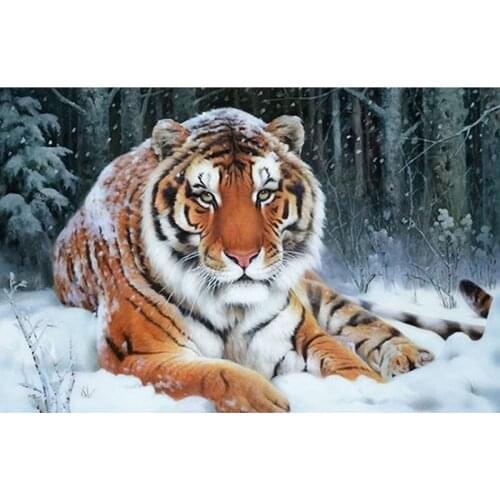 Diy 5D Diamond Painting tiger Full Round Rhinestones Cross Stitch Crystal Mosaic Embroidery Home Decoration Picture Home Decor