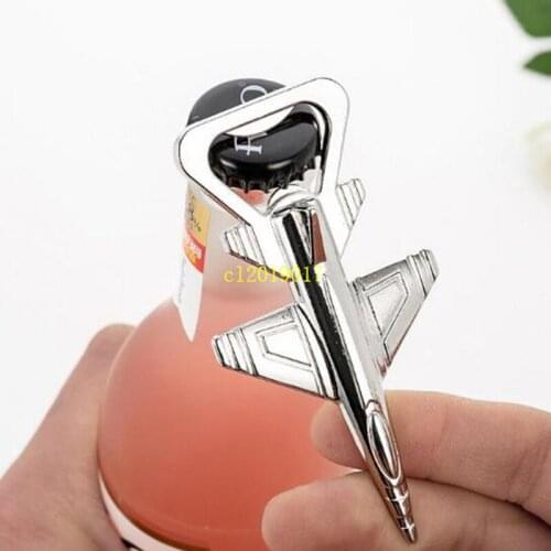 Aluminum Alloy Airplane Bottle Opener Antique Plane Aircraft Shape Beer Openers Wedding Party Home Kitchen Bar Tools