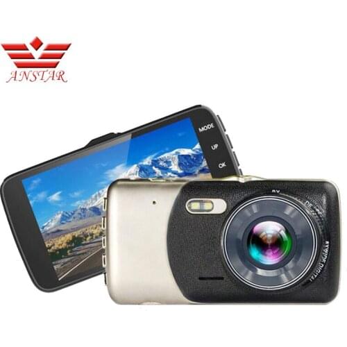 Anstar H801 Car DVR Video Recorder Novatek 96655 1080P 30fps Dual Camera 4 inch 170 Degree Angle Loop Video Recorder Car Camera