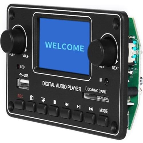 Wireless Bluetooth MP3 Decoder Board Radio MP3 Music Player Recording Function Bluetooth/U Disk/SD Card/FM