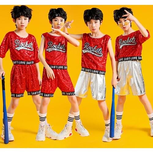 Songyuexia Girls Jazz Dance Costume Children Korean Sexy Dance Clothes Exposed Navel Tide New Calories Dance Costumes