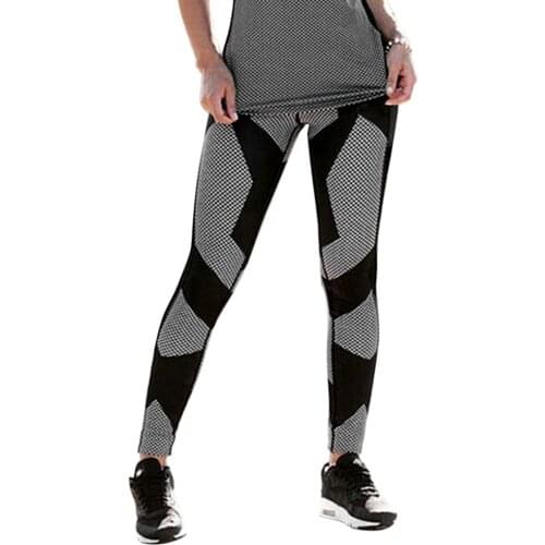 Fashion Printed Elastic Yoga Pants Women Fitness Sport Pants Running Training Sportswear Female Leggings Tights Slim Trousers