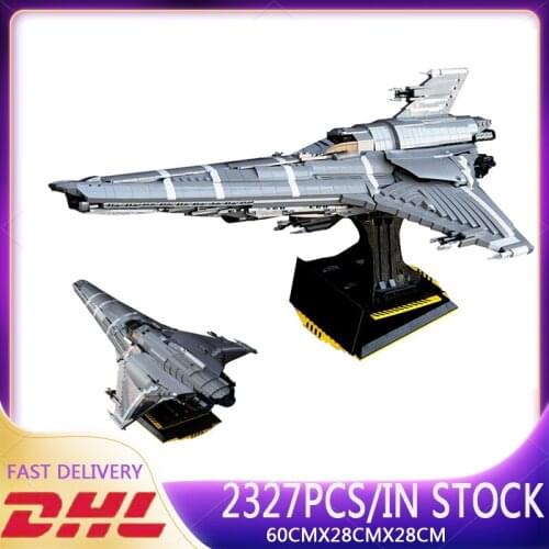 New 2327PCS Mk UCS Colonial Viper Fit Outer Space Warship Star Series Wars Building Block Bricks Kid Toy Birthday