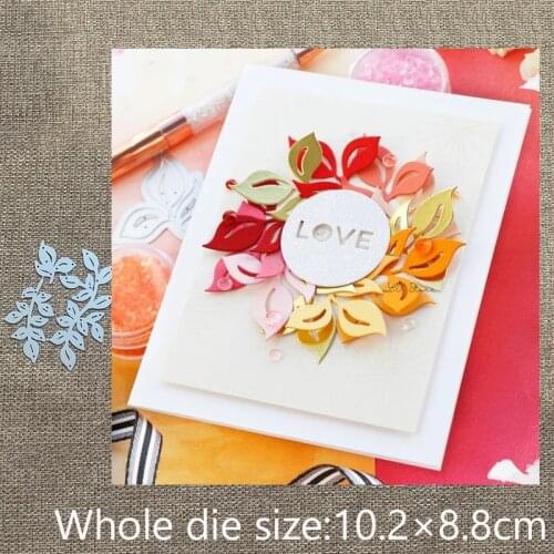 New Design Craft Metal stencil mold Cutting Dies 3Pcs Leaves decoration scrapbook die cuts Album Paper Card Craft Embossing