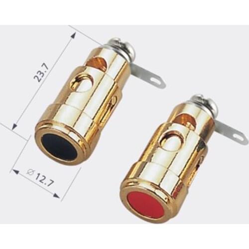 Wholesale 200pcs/lot Binding Post Speaker Terminal Spring Cable HIFI Audio Amplifier with gold plated NCT0010