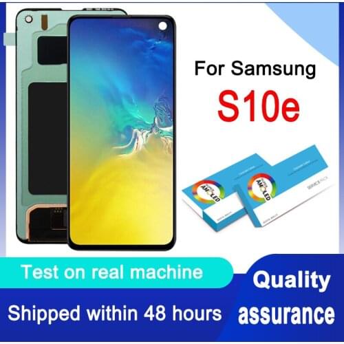 Original Dynamic AMOLED 5.8" For Samsung Galaxy S10e Display Touch Screen Digitizer Assembly G970F/DS G970U G970W SM-G9700 LCD