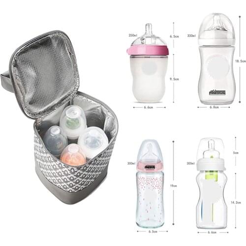 Portable Baby Feeding Milk Bottle Warmer my Bottle Insulation Tote Hang Bag for Baby Bottles Thermos