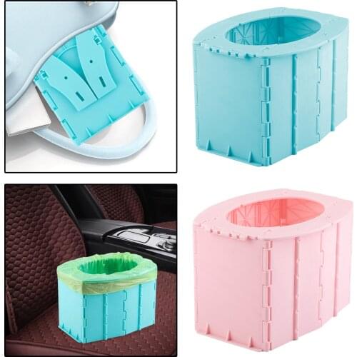 Portable Folding Potty Toilet Seat for Toddler Kids Outdoor Car Boys Girls