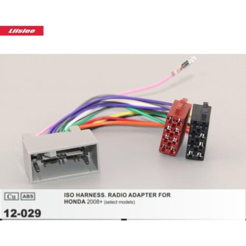 Car Stereo Adapter Connector For HONDA Accord/Crosstour/Inspire/Odyssey Radio CD Player ISO Harness 24 Pins Plugs Male Wiring