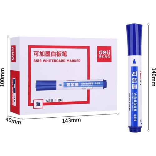 S519 Large capacity black blue and red office teaching marker pen stationary kawaii school supplies