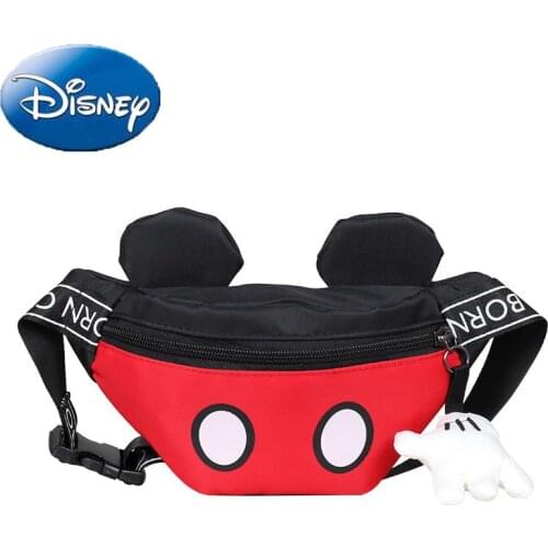 Disney Mickey Mouse Boys Shoulder Bag Fashionable Lightweight Handbag Childrens Large Capacity Shopping Tote Bag Girl Hobos