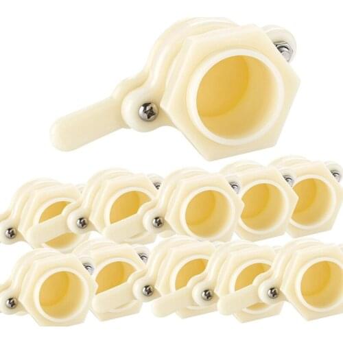 10 Pcs Nylon Heavy Duty Honey Gate Valve with Wing Nut Bee Hive Tool Use on Pails and Some Extractors