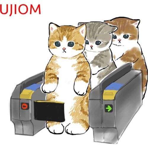 UJIOM Mofu Sand Cats Line up Modern Home Decor Kids Room Wallposter Decor Home Wall Decoration Decal Waterproof Art Wallpaper