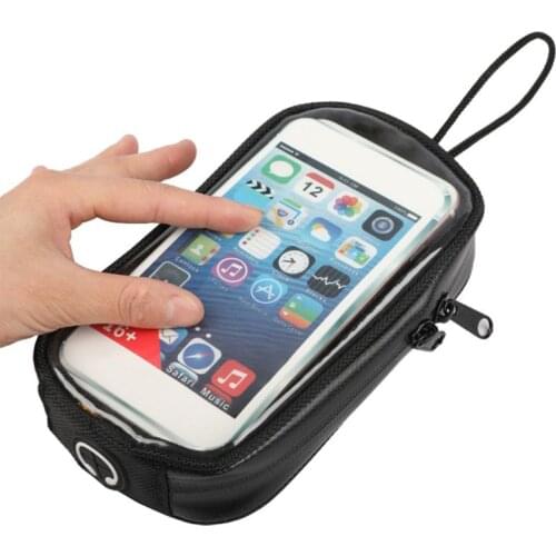 Universal Black Motorcycle Bags Magnetic Gas Tank Clear For Cell Phone Case for motorcycle Holder Mount DORP SHIPPING