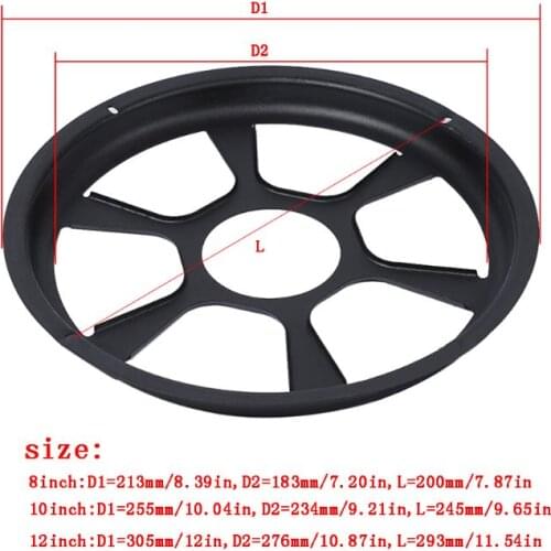 2PCS 8/10/12\" Round Speaker Protective Mesh Net Cover Subwoofer Grille Circle X3UB