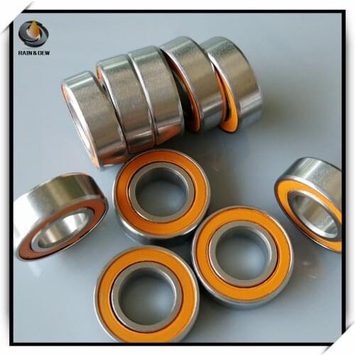 2Pcs S687ZZ CB ABEC7 7x14x5 mm 687 Stainless steel hybrid ceramic ball bearing stainless fishing reel bearing